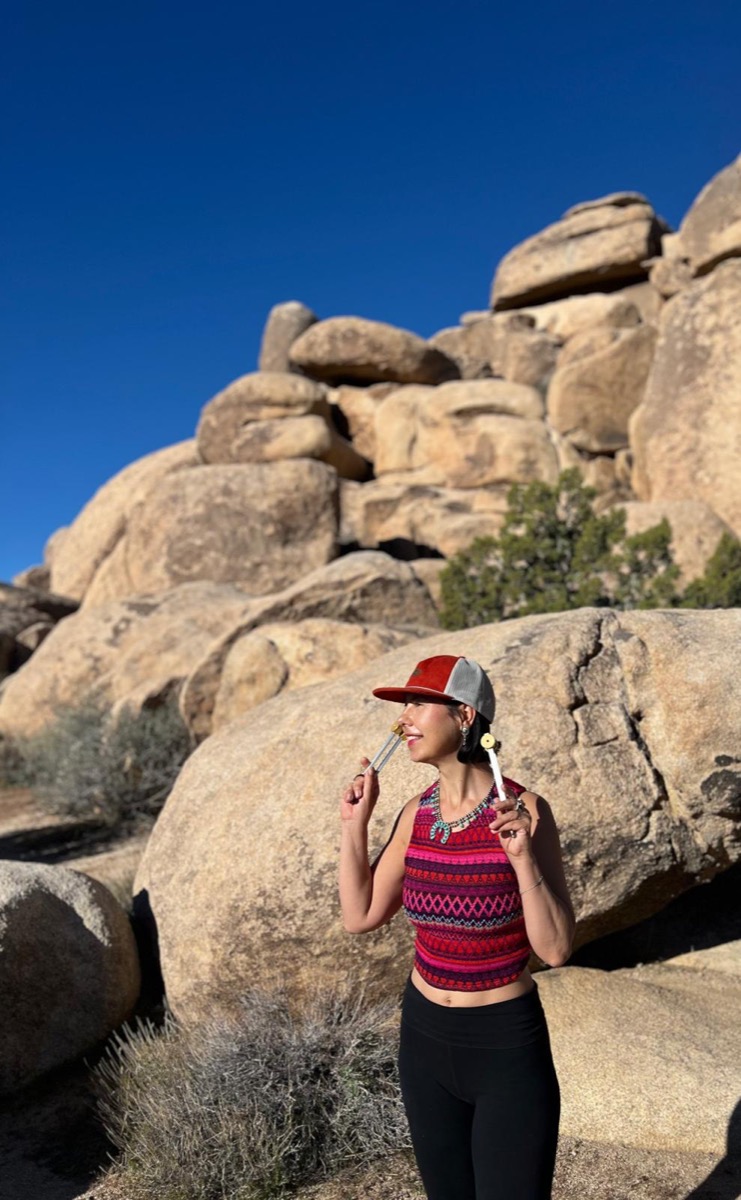 Planetary tuning forks used in Acutonics sound therapy training